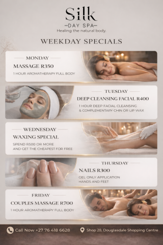 silk day spa weekdsay specials